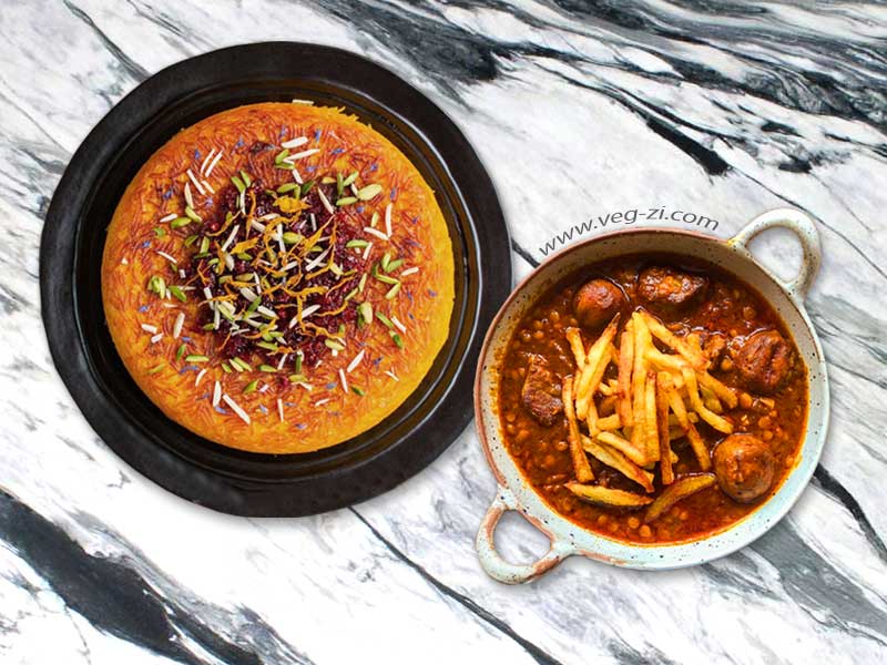 دستور پخت قیمه بدون گوشت