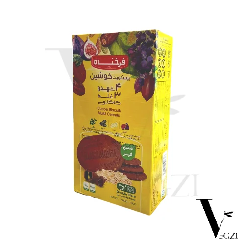 بسکوئیت 4شهد و 3غله فرخنده بسکوئیت 4شهد و 3غله فرخنده