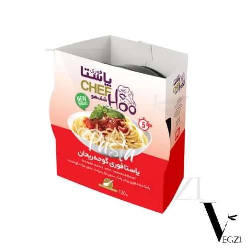 پاستای فوری گوجه ریحان CHEF HOO پاستای فوری گوجه ریحان CHEF HOO